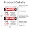 Signmission Inorganic Arsenic Cancer Hazard Bilingual Danger Sign, Vinyl Decal, 12in W x 18in L, 2PK OS-2PACK-DS-D-1218-VS-1376 - alternate 5